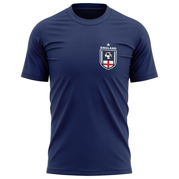 Printbox Originals England Shirt for Men, England Football Badge